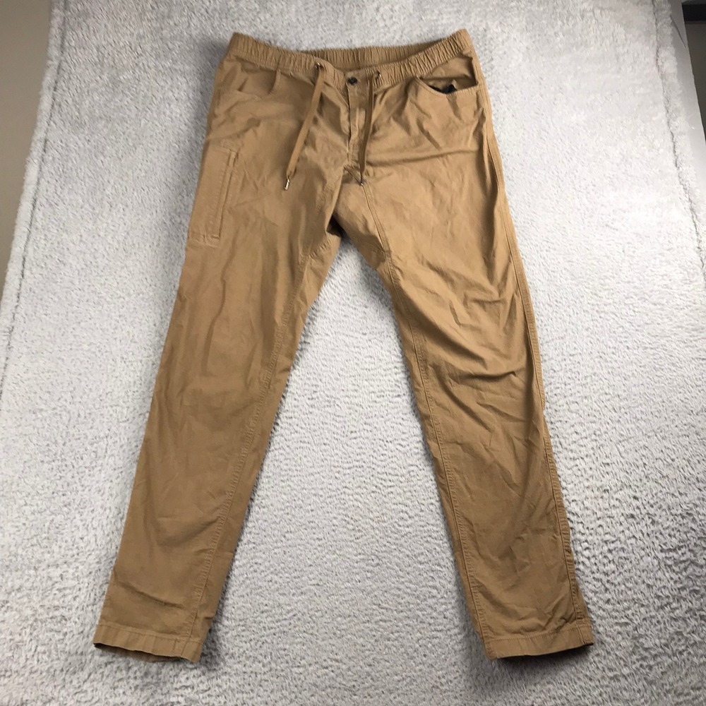 BYLT Weekender Pant Mens XXL (38x34) Khaki Brown Ripstop Jogger Casual Utility